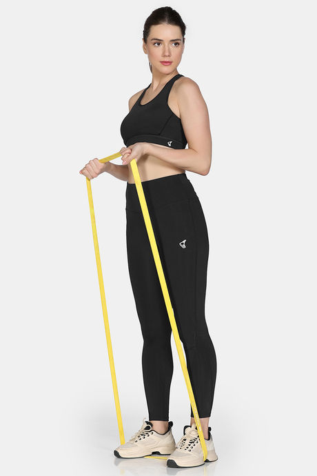 Zelocity Medium Impact Quick Dry Sports Bra - Black Beauty — image 5